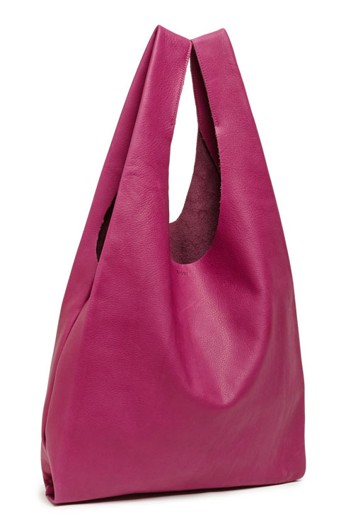 Baggu Medium Leather Shoulder Bag
