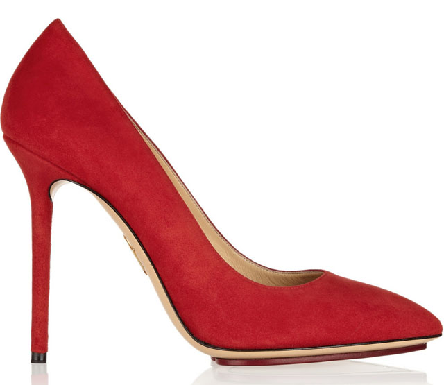 Charlotte Olympia Monroe Suede Pumps