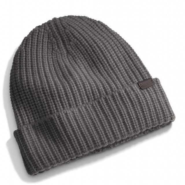Coach Cashmere Solid Knit Hat