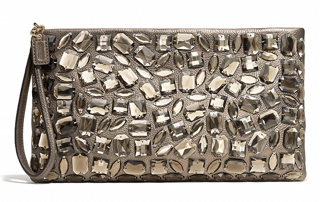 Coach Jeweled Madison Zip Clutch