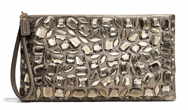 Coach Jeweled Madison Zip Clutch