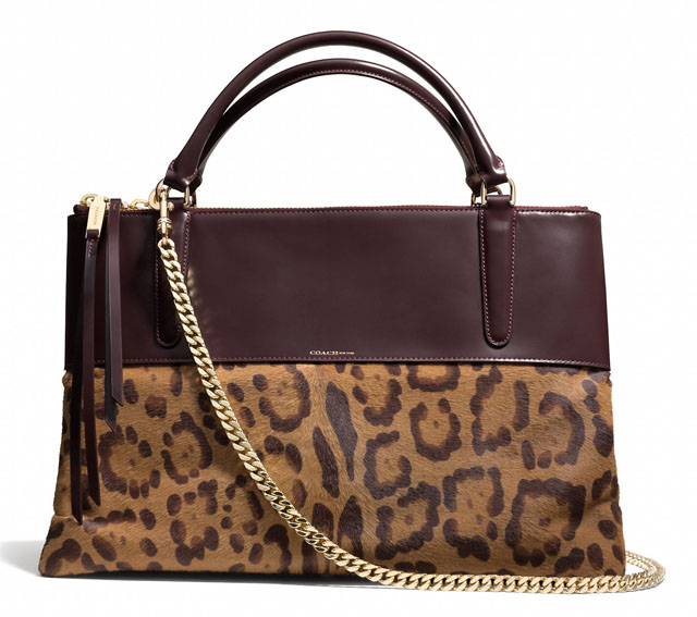 Coach Leopard Borough Bag