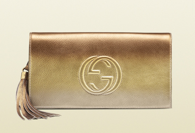 Gucci Soho Shaded Leather Clutch