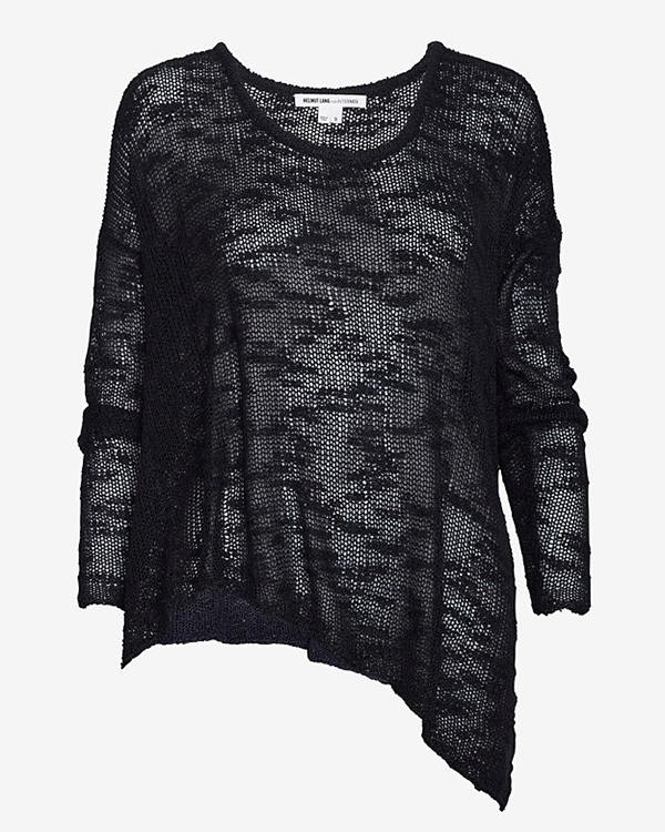 Helmut Lang Asymmetrical Irregular Silk Sweater