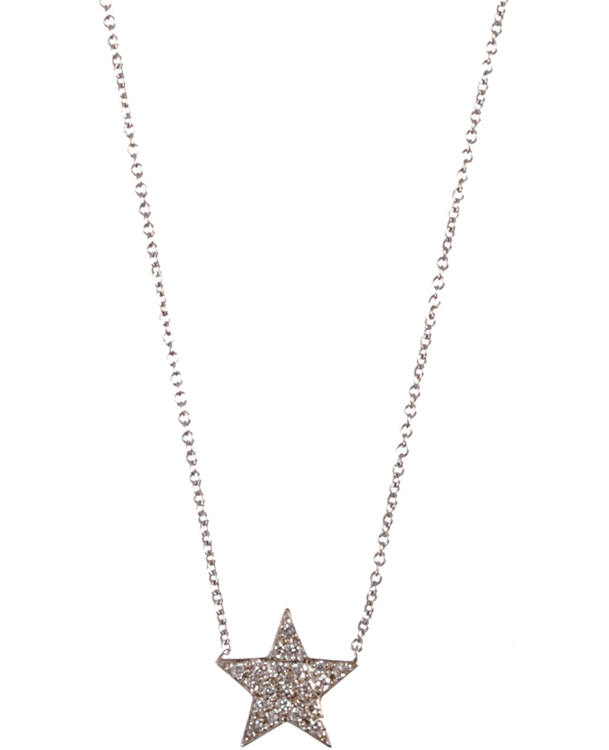 Jennifer Meyer White Gold and Diamond Star Pendant