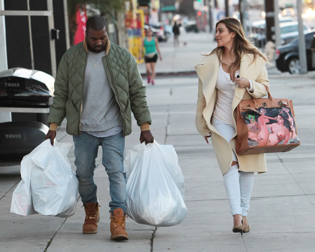 Kim Kardashian Painted Hermes Bag 2