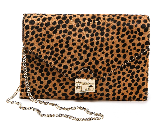 Loeffler Randall Calf Hair Lock Clutch