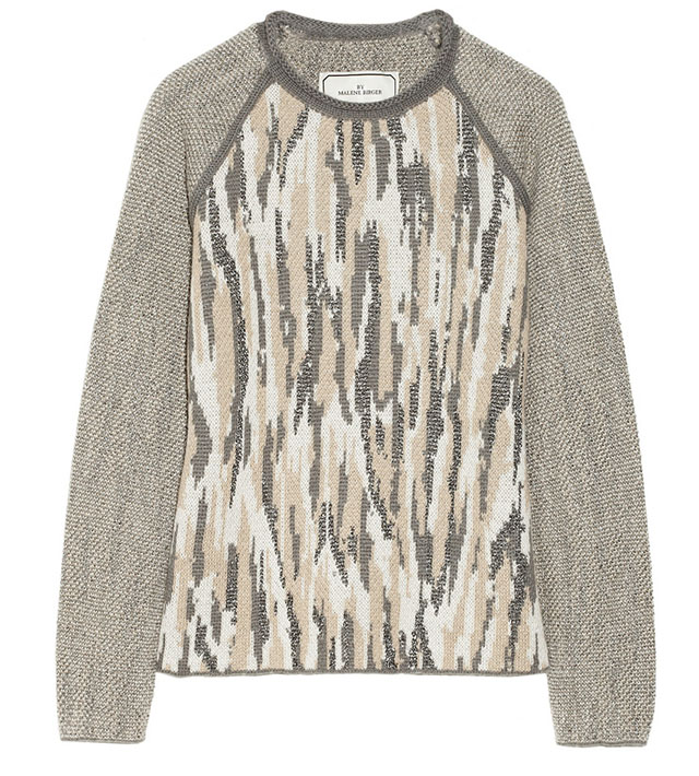 Malinkaa Metallic Jacquard-Knit Sweater