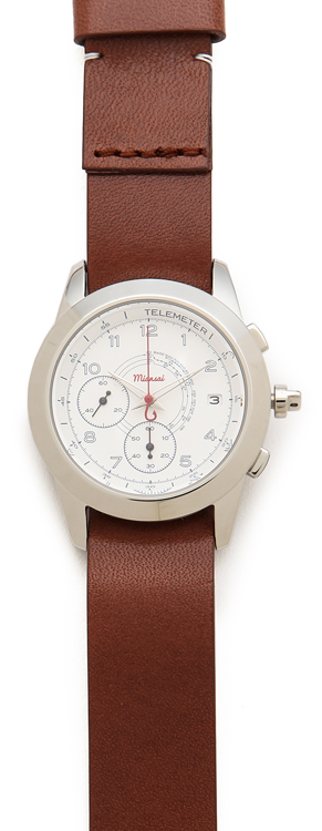 Miansai M2 White Watch with Leather Band