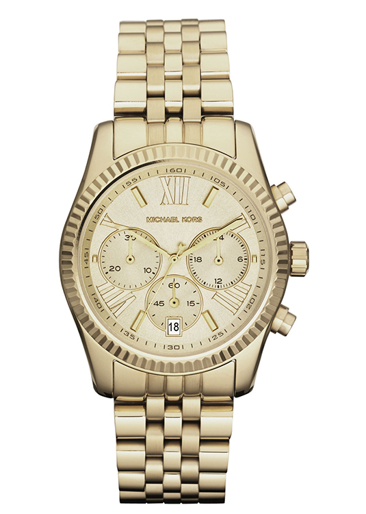 Michael Kors Lexington Golden Chronograph Watch