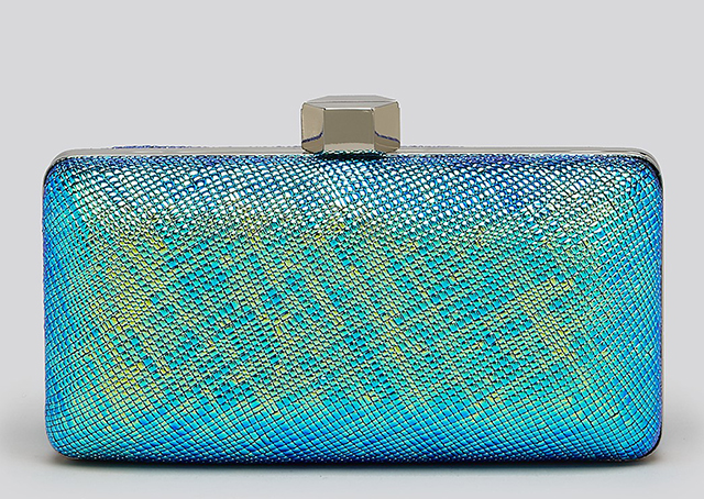 Milly Avril Iridescent Minaudiere Clutch