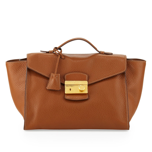 Prada Daino Twin Pocket Satchel Bag