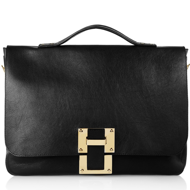 SOPHIE HULME Soft Flap leather satchel