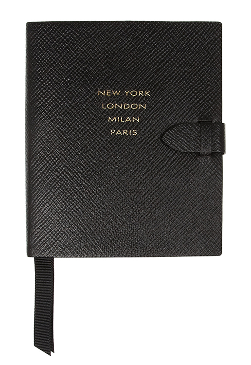 Smythson Runway Textured Leather Notebook