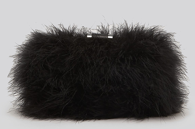 Sondra Roberts Feathers Clutch