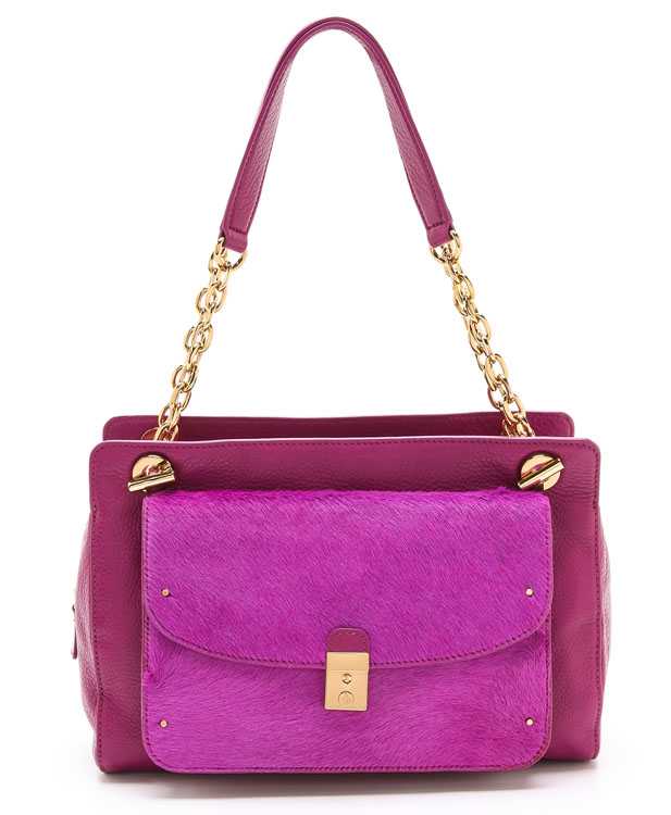 Tory Burch Priscilla Haircalf Shoulder Bag