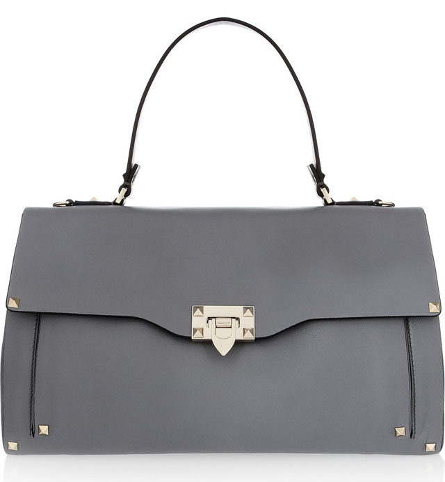 Valentino Studded Leather Tote