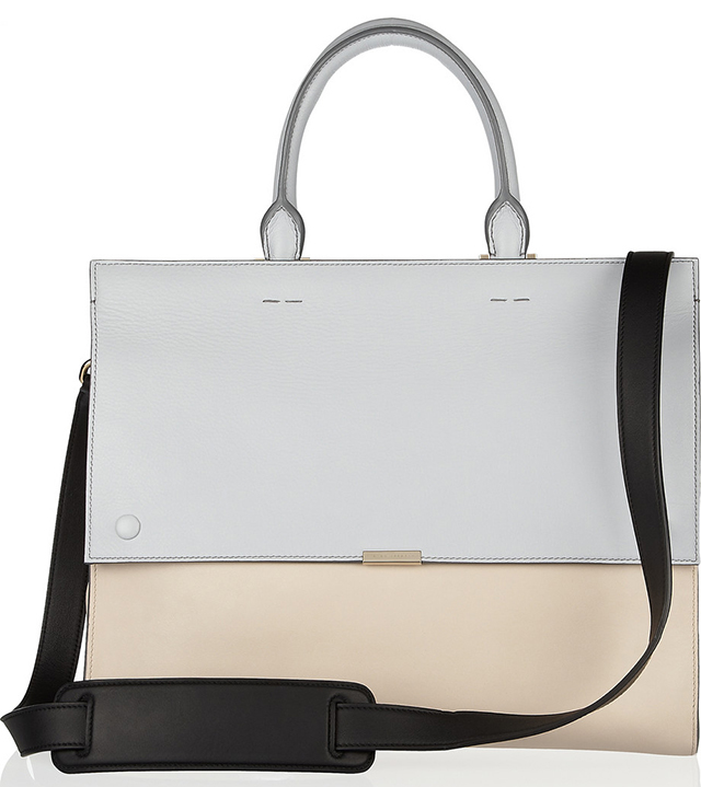 Victoria Beckham Two Tone Leather Tote