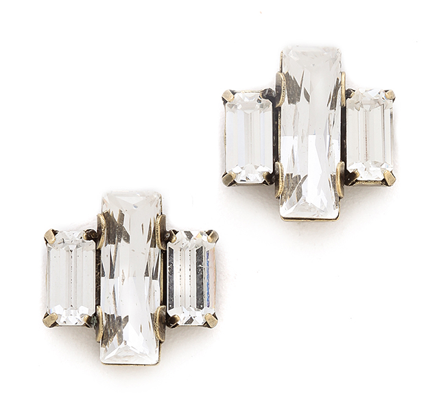 AUDEN Crystal Stud Earrings