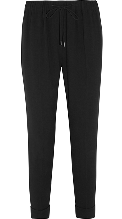 Alexander Wang Drawstring Crepe Tailored Pants