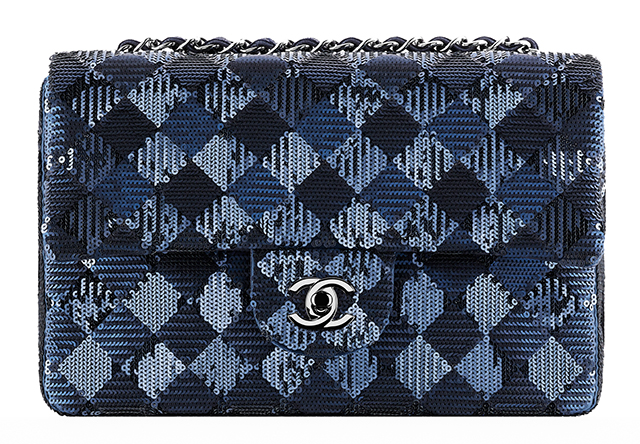 Chanel Check Sequin Flap Bag