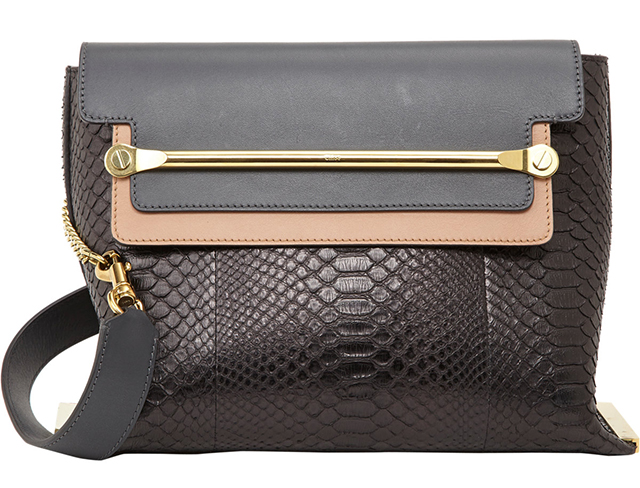 Chloe Clare Medium Python Shoulder Bag