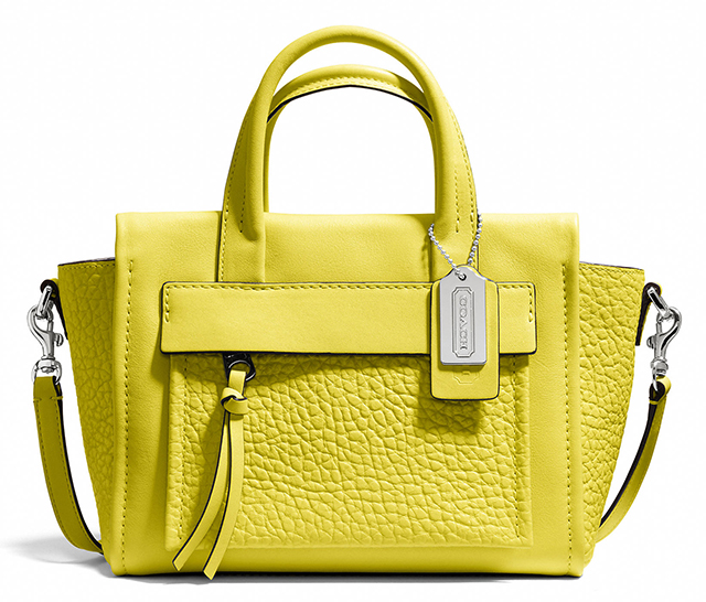 Coach Bleecker Mini Pocket Carryall Acid Green