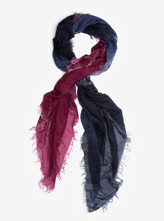 Faliero Salti Fringe Trim Ombre Scarf