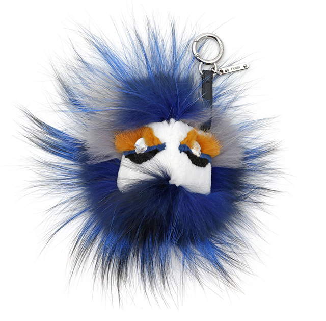 Fendi Crystal Eyed Fur Monster Handbag Charm