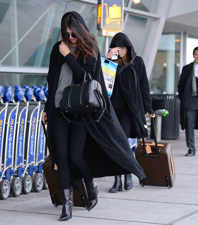 Kendall and Kylie Jenner Givenchy Lucrezia Louis Vuitton Pegase Suitcases-2