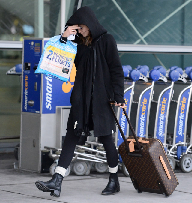 Kendall and Kylie Jenner Givenchy Lucrezia Louis Vuitton Pegase Suitcases-3