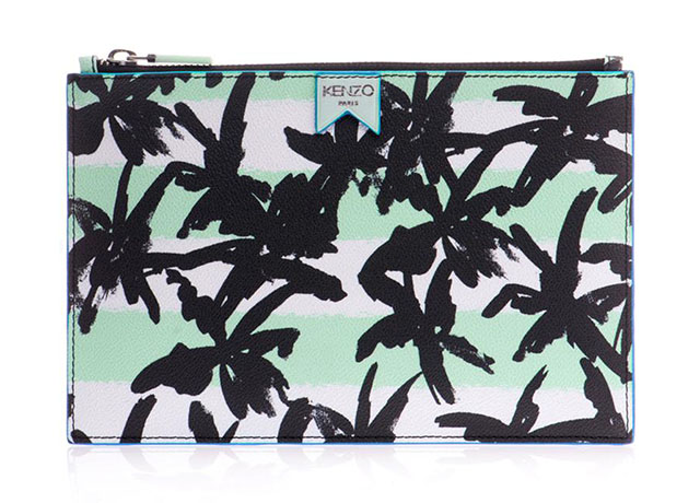 Kenzo Palm Print Pouch