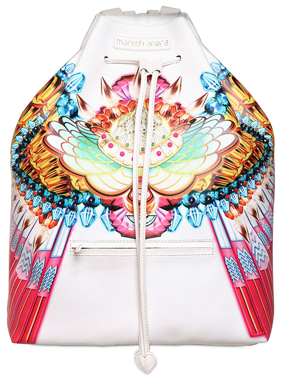 Manish Arora Printed Faux leather Backpack