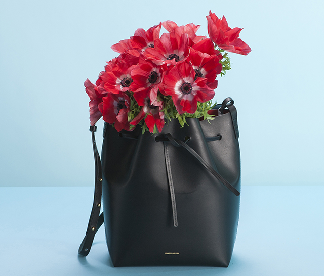 Mansur Gavriel Bucket Bag Black Flamma