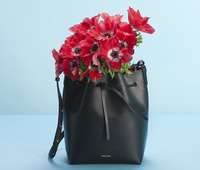 Mansur Gavriel Bucket Bag Black Flamma