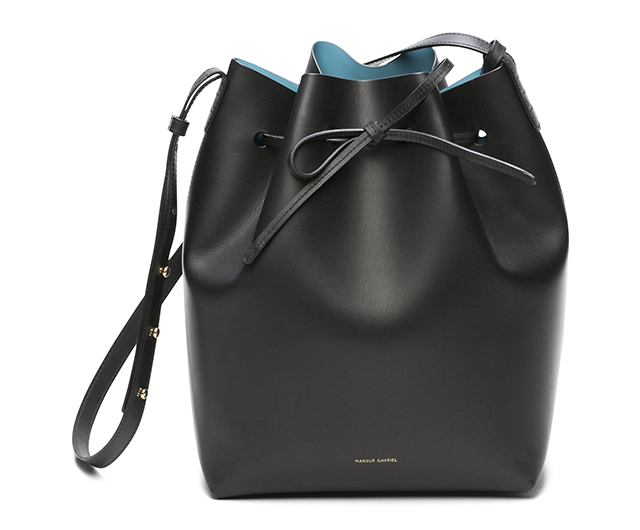 Mansur Gavriel Bucket Bag Black Marina