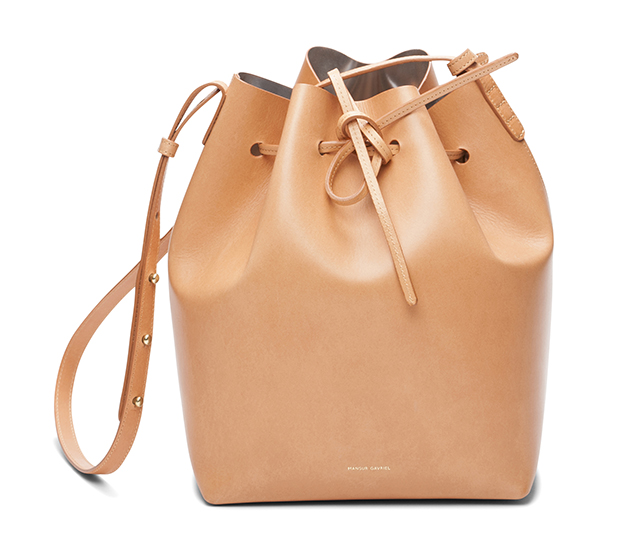 Mansur Gavriel Bucket Bag Cammello Silver