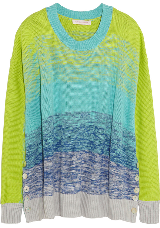 Matthew Williamson Digital Haze Neon Sweater