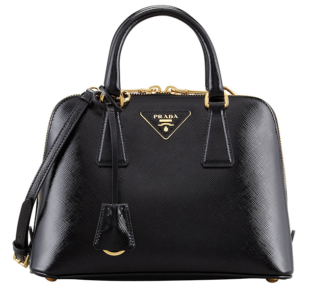 Prada Saffiano Vernice Promenade Crossbody