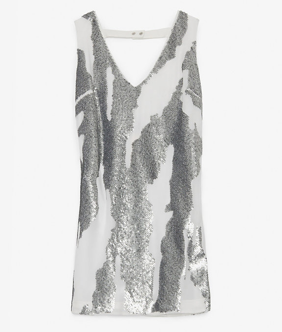 Robert Rodriguez Distressed Sequin Mini Dress