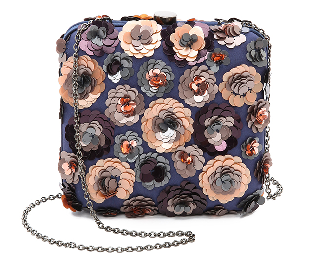 Santi Floral Sequin Clutch