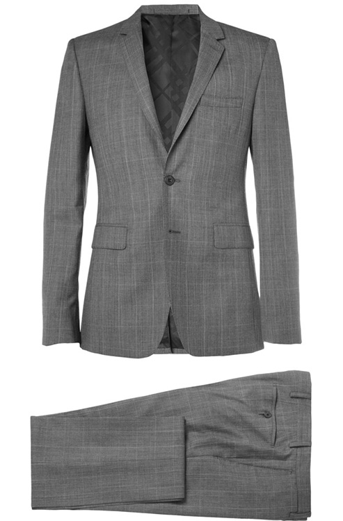 Burberry Prince of Wales Check Slim Fit Wool and Cashmere Suit