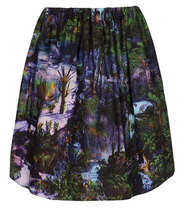 Carven Knee Length Printed Skirt