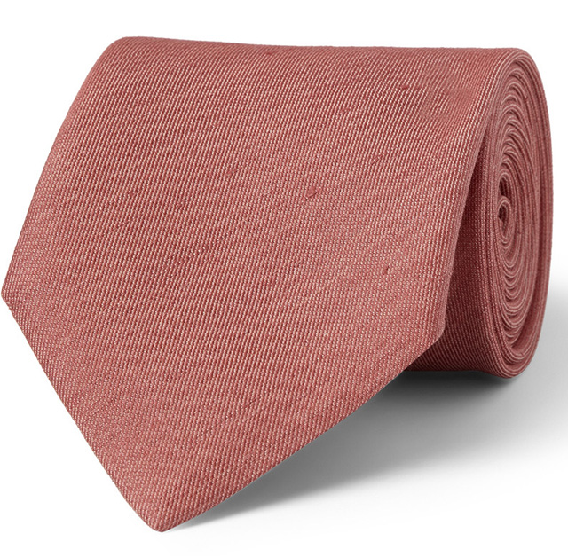 Charvet Silk and Linen Blend Tie