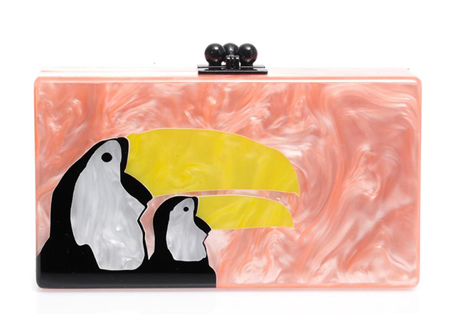 Edie Parker Jean Toucan Box Clutch