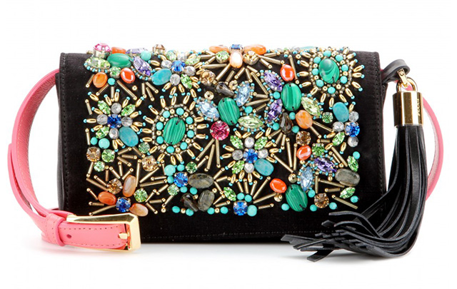 Emilio Pucci Embellished Satin Clutch