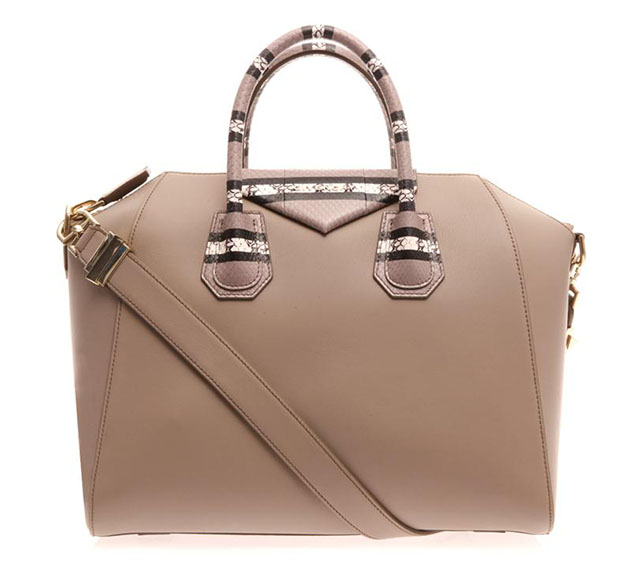 Givenchy Antigona Leather and Snakeskin Tote