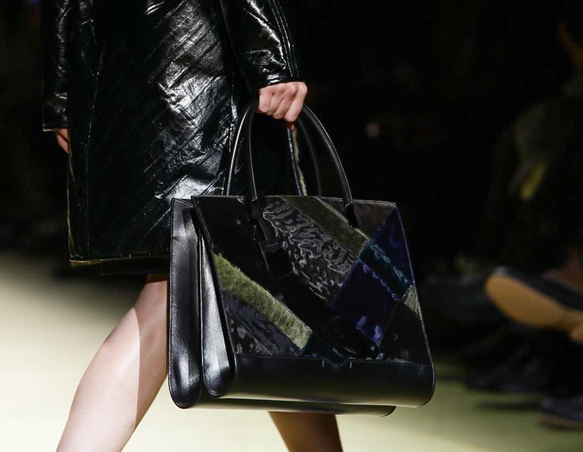 J. Mendel Fall 2014 Patchwork Fur Tote Bag