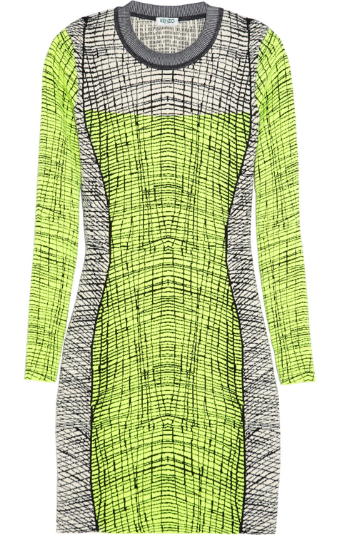 Kenzo Stretch Knit Mini Dress