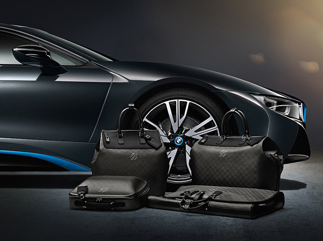 Louis Vuitton x BMW i8 Carbon Fiber Luggage 3